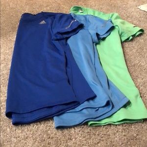 Lot of 3 Adidas running shirts